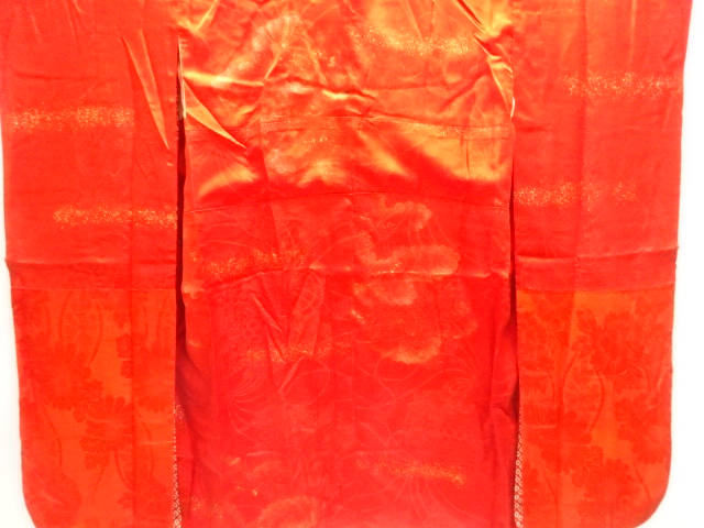 JAPANESE KIMONO / ANTIQUE JUBAN FOR FURISODE / SILK / RINZU / CLOUD